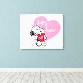 Snoopy Hugs & Kisses Leinwanddruck (Insitu (Holzboden))