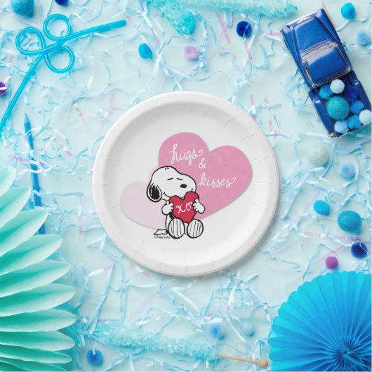 Snoopy Hugs & Kisses Pappteller (Party)