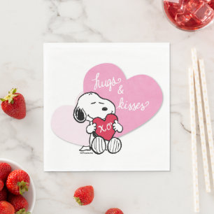 Snoopy Hugs & Kisses Serviette