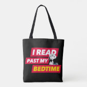 Snoopy "I Read Past My Bedtime" Tasche (Rückseite)