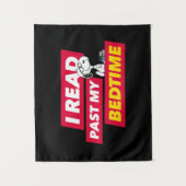 Snoopy "I Read Past My Bedtime" Wandteppich (Vorderseite)