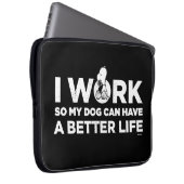 Snoopy - Ich arbeite, damit mein Hund ein besseres Laptopschutzhülle (Vorne Rechts)