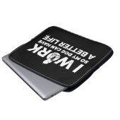 Snoopy - Ich arbeite, damit mein Hund ein besseres Laptopschutzhülle (Vorne Knopf)