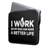 Snoopy - Ich arbeite, damit mein Hund ein besseres Laptopschutzhülle (Vorderseite Links)