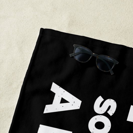 Snoopy - Ich arbeite, damit mein Hund ein besseres Strandtuch (Beispiel)