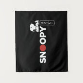 Snoopy Japanisch Typografie Grafik 2 Wandteppich (Vorderseite)