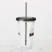 Snoopy Japanisch Typografie Grafik Acryltrinkbecher (Rechts)