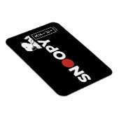 Snoopy Japanisch Typografie Grafik Magnet (Rechte Seite)