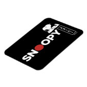 Snoopy Japanisch Typografie Grafik Magnet (Linke Seite)
