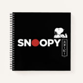 Snoopy Japanisch Typografie Grafik Notizblock (Vorderseite)