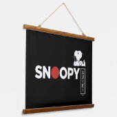 Snoopy Japanisch Typografie Grafik Wandteppich Mit Holzrahmen (Gewinkelt)