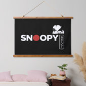 Snoopy Japanisch Typografie Grafik Wandteppich Mit Holzrahmen (Schlafzimmer)