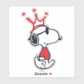 Snoopy - Joe Cool Crown Aufkleber (Blatt)