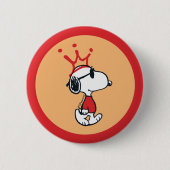 Snoopy - Joe Cool Crown Button (Vorderseite)
