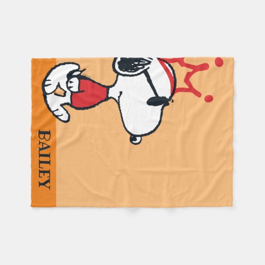 Snoopy - Joe Cool Crown Fleecedecke (Vorderseite (Horizontal))