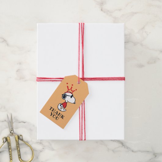 Snoopy - Joe Cool Crown Geschenkanhänger (Mit Garn)