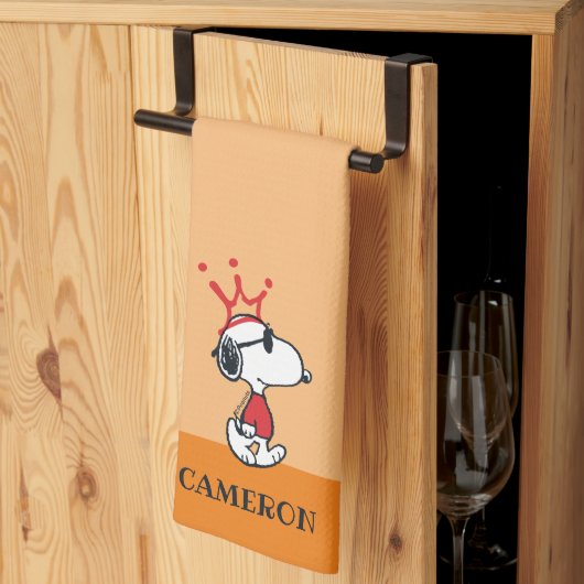 Snoopy - Joe Cool Crown Geschirrtuch (Drittel gefaltet)