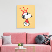 Snoopy - Joe Cool Crown Leinwanddruck (Insitu (Wohnzimmer))
