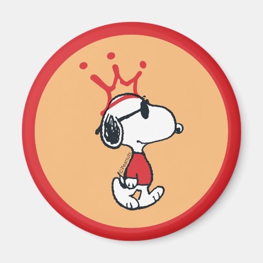 Snoopy - Joe Cool Crown Magnet (Vorne)