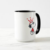 Snoopy - Joe Cool Crown | Name hinzufügen Tasse (VorderseiteRechts)
