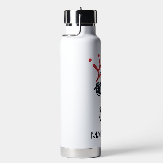 Snoopy - Joe Cool Crown | Name hinzufügen Trinkflasche (rechts)