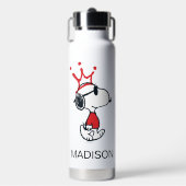 Snoopy - Joe Cool Crown | Name hinzufügen Trinkflasche (Vorderseite)