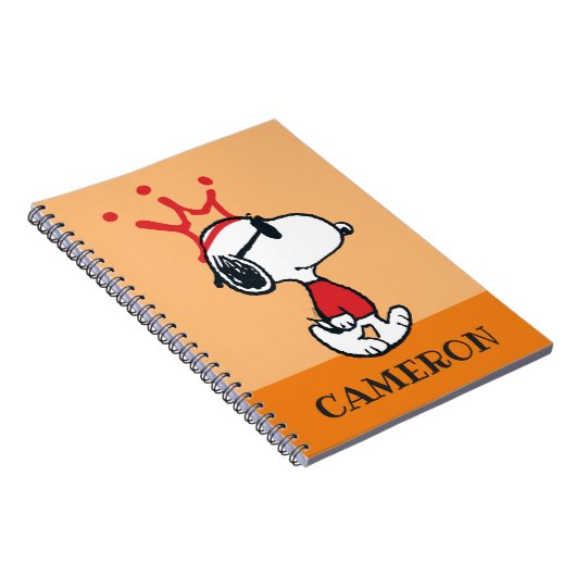 Snoopy - Joe Cool Crown Notizblock (Rechte Seite)