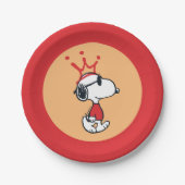 Snoopy - Joe Cool Crown Pappteller (Vorderseite)