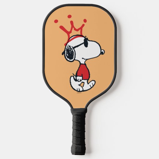 Snoopy - Joe Cool Crown Pickleball Schläger (Rückseite)