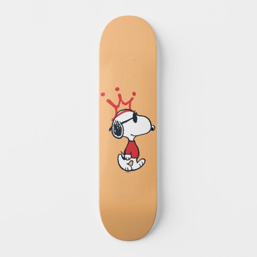 Snoopy - Joe Cool Crown Skateboard (Vorderseite)