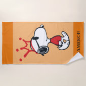 Snoopy - Joe Cool Crown Strandtuch (Vorderseite)