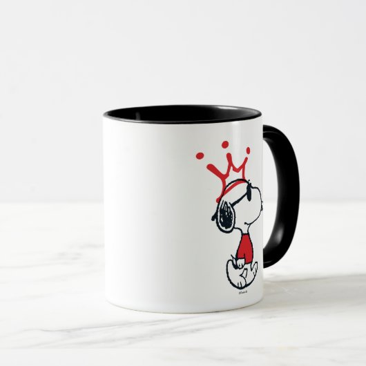 Snoopy - Joe Cool Crown Tasse (VorderseiteRechts)