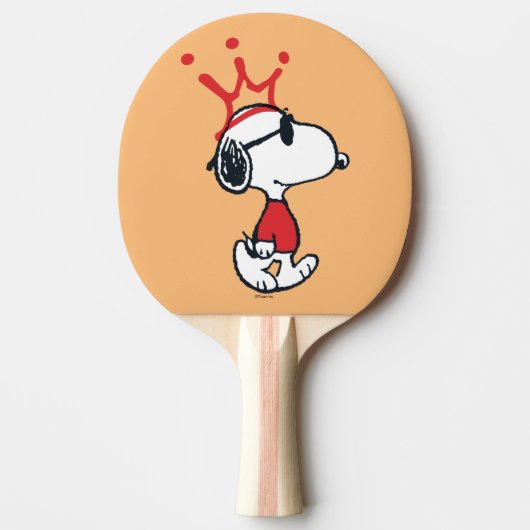 Snoopy - Joe Cool Crown Tischtennis Schläger (Vorderseite)