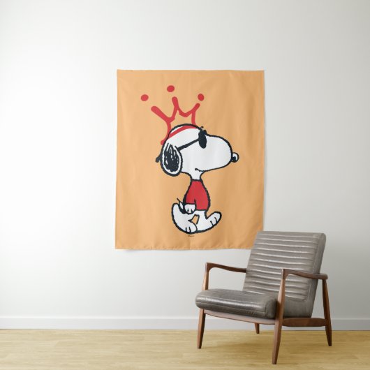Snoopy - Joe Cool Crown Wandteppich (Beispiel)
