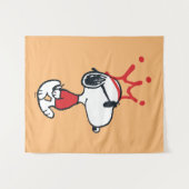 Snoopy - Joe Cool Crown Wandteppich (Vorderseite (Horizontal))
