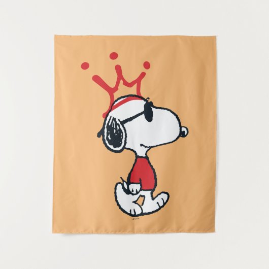 Snoopy - Joe Cool Crown Wandteppich (Vorderseite)