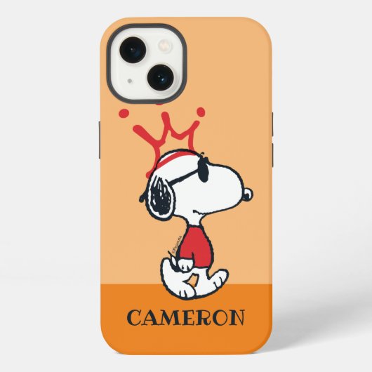 Snoopy - Joe Cool Krone iPhone Hülle (Rückseite)