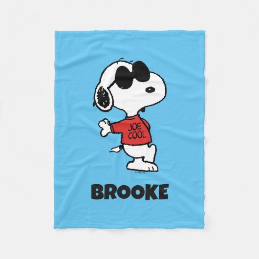 Snoopy "Joe Cool" Standing Fleecedecke (Vorderseite)