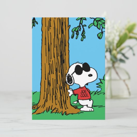 Snoopy "Joe Cool" Standing Karte (Stehend Vorderseite)