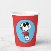 Snoopy "Joe Cool" Standing Pappbecher (Links)