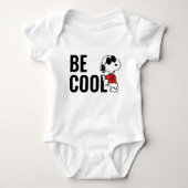 Snoopy "Joe Cool" Stehend Baby Strampler (Vorderseite)