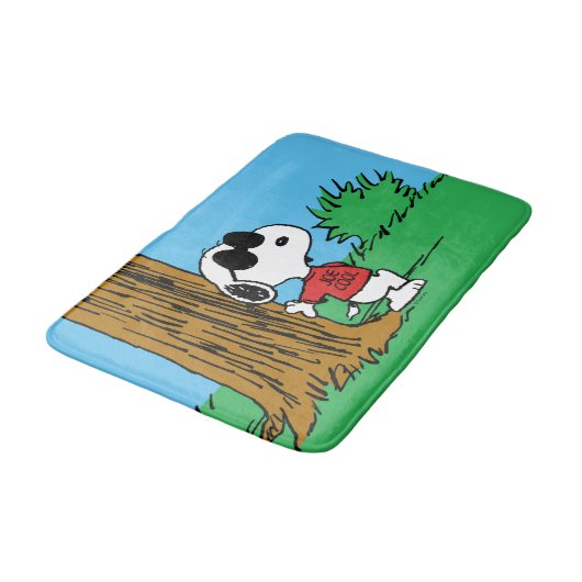 Snoopy "Joe Cool" Stehend Badematte (Schrägansicht)