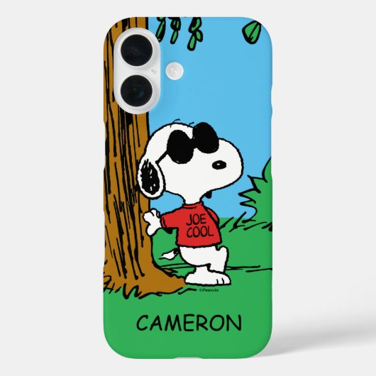Snoopy "Joe Cool" Stehend Case-Mate iPhone Hülle (Rückseite)