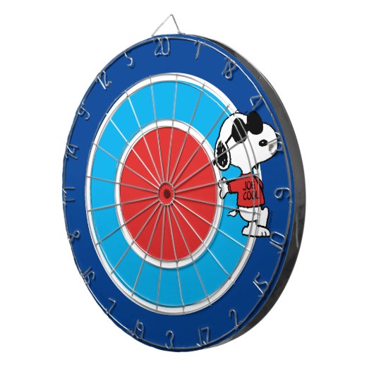 Snoopy "Joe Cool" Stehend Dartscheibe (Vorderseite rechts)
