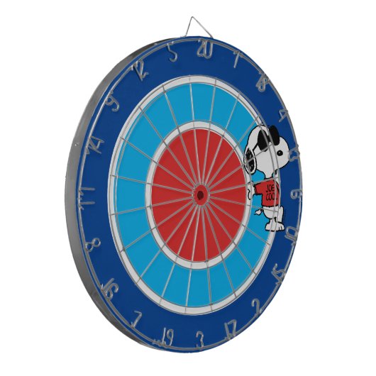 Snoopy "Joe Cool" Stehend Dartscheibe (Vorderseite Links)