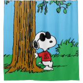 Snoopy "Joe Cool" Stehend Duschvorhang (Vorderseite)