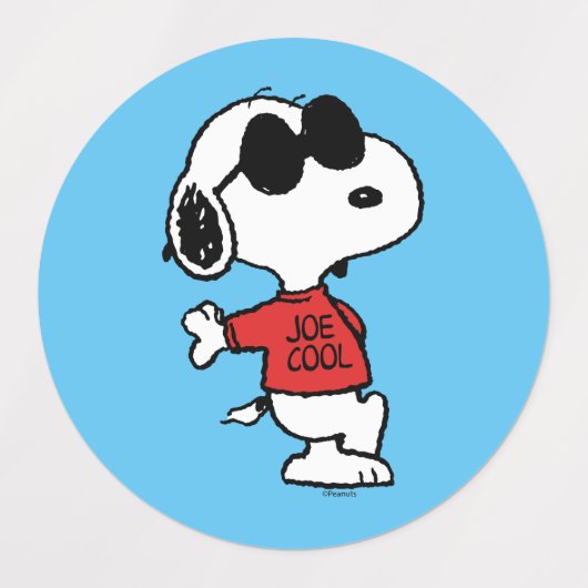 Snoopy "Joe Cool" Stehend Etiketten (Design 2)