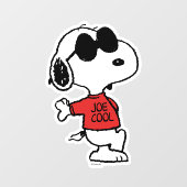 Snoopy "Joe Cool" Stehend Fensteraufkleber (Blatt)