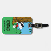 Snoopy "Joe Cool" Stehend Gepäckanhänger (Vorderseite horizontal)