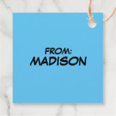 Snoopy "Joe Cool" Stehend Geschenkanhänger (Rückseite)